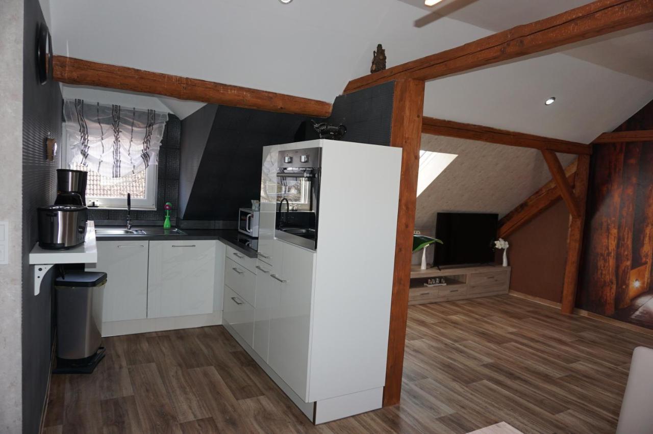 Außergewöhnliche Dachgeschosswohnung Königslutter am Elm Exterior foto