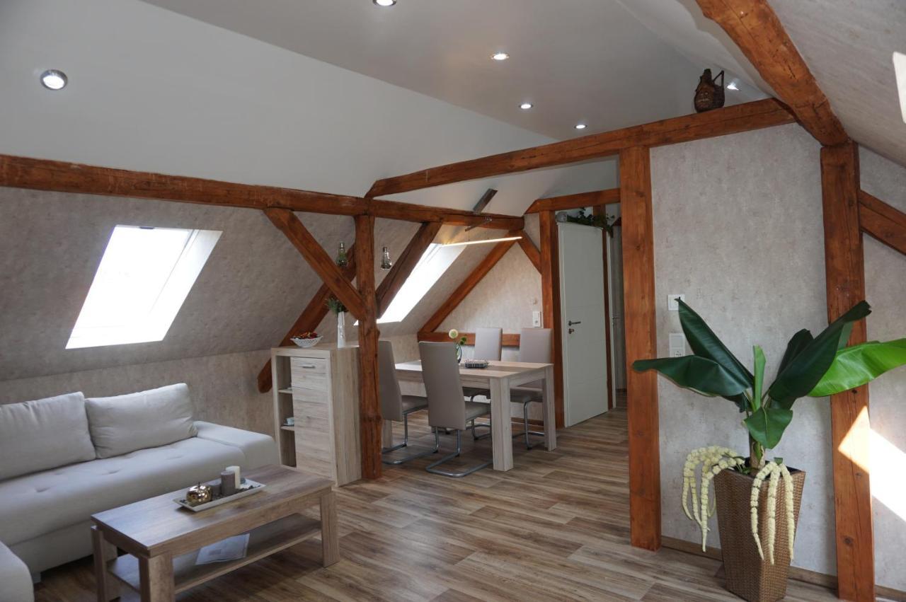 Außergewöhnliche Dachgeschosswohnung Königslutter am Elm Exterior foto